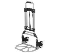 Carro Plegable Multiusos Aktive, Aluminio Ligero, 40x40x75/100 Cm, Negro