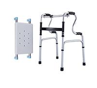 Carro plegable para personas mayores, ajustable en altura, ayuda para la movilidad, sin ruedas, con cojín de asiento extraíble para personas mayores discapacitadas, personas más bajas El doble de como