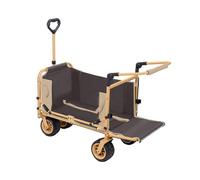 Carro plegable para todo terreno con ruedas grandes para camping, deportes, compras, gran capacidad para un fácil transporte
