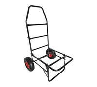 Carro Plegable Relaxdays, HBT: 102 x 50 x 37 cm, con Ruedas neumáticas, hasta 80 kg, Acero Lacado, Negro