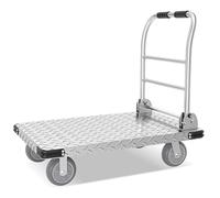 Carro plegable resistente con ruedas, carrito de acero de 150 a 500 kg para cargas a granel, barras de sección resistentes a los golpes, ideal para logística, talleres y fábricas (tamaño: 88 x 58 x 85