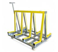 Carro porta paneles con ruedas for vidrio, taller y almacén
