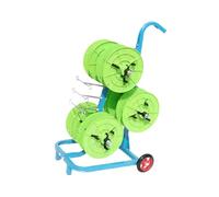 Carro Portacarretes Móvil, Carrete De Cable Portátil A Granel Con 6 Bandejas De Almacenamiento, Dispensador De Cableado De Alta Resistencia, Capacidad De 200 Kg (440 Lb)(Green)