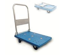 Carro portaequipajes Plegable Carro de Plataforma con Ruedas giratorias, Carga máxima 250 kg, Plataforma de Transporte