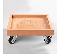 Carro portamacetas rodante Resistente con Ruedas, Carrito Cuadrado Naranja de 40 cm, Soporte para Plantas de Interior/Exterior, Bandeja para Mover macetas con Ruedas Resistentes.