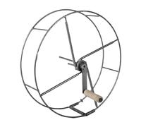 AWHAO Carro Portamangueras para Riego de Jardines, Carrete para Mangueras Contra Incendios, Soporte para Mangueras de Lavado de Hierro, Tipo de manija