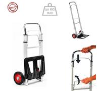 Carro Industrial Plegable de Aluminio Ecovelò con neumáticos antipinchazos y Capacidad de Carga de 90 kg.