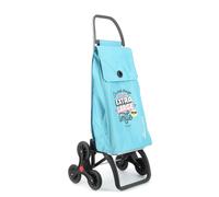 Carro Rolser Akanto Mr.Wonderful 6 Ruedas Sube Escaleras Celeste - Extra Large Smile