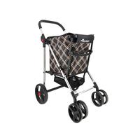 Carro Rolser Basket Chiara 4 Ruedas Grandes 2 Giratorias Plegable