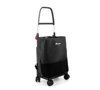 Carro Rolser One Tweed T-Shop 4 Ruedas Giratorias Plegable - Negro