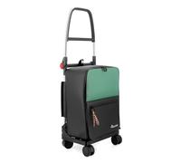 Carro Rolser Two GC T-Shop 4 Ruedas Giratorias Plegable - Negro y Verde
