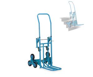 Carro Sali Escala 8 Rueda Portapaquetes Max 200KG Plegable Manual Trabajo