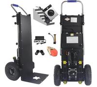 SNBGRYE Carro Sube Escaleras EléCtrico, Carro Plegable para Subir Y Bajar Escaleras (115-165cm), Carga 400 Kg, Carro Ahorrador De Trabajo, con Motor Silencioso Sin Escobillas 1500W - 48V/36A