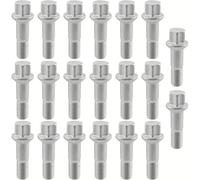 Carro Tornillos Rueda Compatible con Benz W220 1998-2005 W164 2005-2011 Juego 20 tuercas para pernos rueda M14x1.5 OE 0009905307