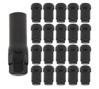 Carro Tornillos Rueda Compatible con Civic para Accord para Element Tuercas de rueda estriadas negras M12 x 1,5 21 unidades. Pernos para rueda de coche. Accesorios para automoción.