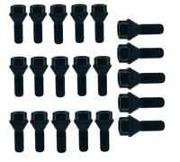 Carro Tornillos Rueda Compatible Con E39 E46 E53 E60 E90 20 piezas de pernos y tuercas de rueda M12 x 1,5 mm OE 36136781150 36131095390 36136781150 36130141576