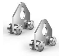 Carro triangular de rodillos para canales de puntal de 1-5/8, conjunto de polea de acero resistente con ruedas silenciosas, engranaje deslizante galvanizado de capacidad de 770 libras para un silencio