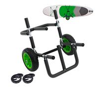 Carro Trolley para 2 Sup Tablas Aluminio Plegable Ruedas PU Incl. 2 Cinturón