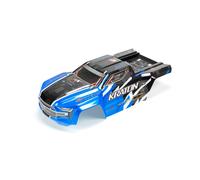Carrocer?a ARRMA 1/8 recortada y pintada con calcoman?as azules: KRATON 6S BLX ARA406157
