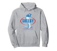 Carroll Shelby American Racing Sudadera con Capucha, Unisex para Adultos, Gris Jaspeado, L