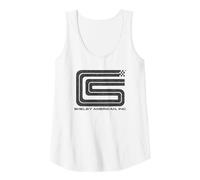 Carroll Shelby Vintage Camiseta sin Mangas, Mujer, Blanco, XXL