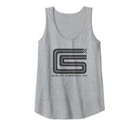 Carroll Shelby Vintage Camiseta sin Mangas, Mujer, Gris Jaspeado, L