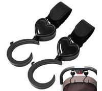 Carroller Bags Hooks - Pushir Strong Carabiner, Stroller Clip Hanger | Clips Colgantes De Almacenamiento De 2x Cochecitos, Correa Giratoria De 360 grados Ganchos De De Mamá Para Bolso, Organiz