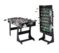 Carromco Futbolín Rialto XT - Mesa de futbolín Plegable para niños y jóvenes, futbolín Compacto para 2-4 Jugadores, Incluye 2 Pelotas y Soporte de Pared, Peso 17,5 kg