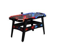 Carromco Hockey Fire & Ice - Mesa de Juegos de Hockey con Efectos de luz LED, con Campo de Juego ventilado, Discos iluminados y Contador de Puntos electrónicos, Peso 18 kg