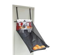 Carromco Juego de Baloncesto para Puerta de 1 a 2 Jugadores con 4 Pelotas, Montaje en Puerta con Panel Trasero Ajustable y Contador electrónico LCD