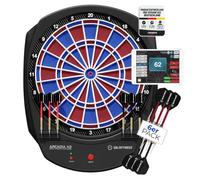 Carromco Smartness Arcadia 4.0 - Diana electrónica Profesional con aplicación, Rojo-Azul, para 1-8 Jugadores, Dardos Blandos, Cable USB, 17 Juegos y 312 Variantes (Incluido el críquet)