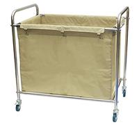 Carros de almacenamiento móviles, carros móviles de cocina, carro clasificador de lavandería de hotel, carro para ropa blanca en el vestíbulo con rueda de freno universal, carro con ruedas para servic