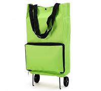 Carros de Compra, Carro de Compra Plegable, Carro de Plegable: Mochila Convertible con Ruedas, Tela Oxford 600d Impermeable, Carros Verdes