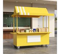 Carros De Compras De Supermercado, Carros De Vendedores De Mercado, Ideales For Mercados Callejeros, Ferias De Artesanía, Mercados De Agricultores Y Playas(Yellow,140x60cm/55.2x23.7in)