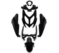 CARROSSERIE-CARENAGE Scoot Adaptable MBK 50 Nitro 2013>-Yamaha 50 AEROX 2013> Noir Brillant (Kit 7 Pieces) -P2R-