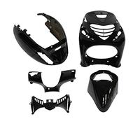CARROSSERIE-CARENAGE Scoot Adaptable Piaggio 50 Zip SP Noir Brillant (Kit 5 Pieces) -P2R-
