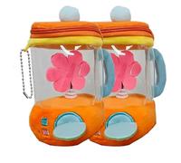 Carrot Blender Plush Toy, Plush Carrots Mixer Toy , Keychain Blender, My Carrots Mixie Stuffed Animal with Zipper Storage Pouch, Fun Room Décor and Gift (2PCS Flower)