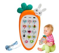 Carrot Cell Phone Toy Kids - Teléfono inteligente de aprendizaje interactivo con música ligera, juego de roles educativo | Juguete de desarrollo divertido, ligero y multiusos para bebés de 6 meses o m