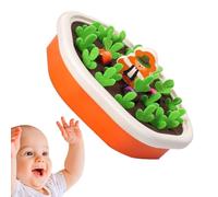 Carrot Pulling Toy - ABS Non Woven Fabric 19x18x4.5cm | Carrot Harvest Educational Toy | Farm Learning Game For Fine Motor Skills Development For Preschool Kids Home Play