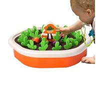 Carrot Pulling Toy - Wooden Color Memory Radish Planting Game for Kids | Preschool Learning Fine Motor Skills Development, Interactive Puzzle Early Education Brain Training