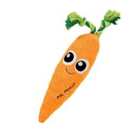 Carrot Toy, Portable Puppy Teething Chew, Interactive Pet Puzzle, Plush Animal Boredom Buster for Small, Medium, Large Dogs & Cats, Interior Outdoor Plays, 16,14 x 4,72 pulgadas