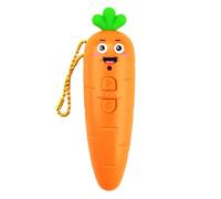 Carrot Voice Recorder Keychain - 20s Digital Sound Recorder | Cute Bag Charm For Kids & Teens, Fun Schoolbag Accessory For Backpacks, Recording Toy For Classroom, 1-Pack