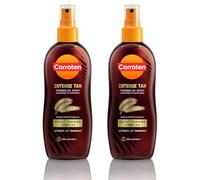 Carroten Aceite Bronceador Intensivo 300 ml (2 x 150 ml) - Acelerador del Bronceado con Aceites de Zanahoria y Coco - Potenciador del Bronceado Rápido e Intenso con Vitaminas A y E, sin SPF