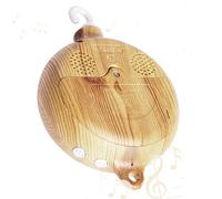 Carrusel Cuna Bebe, Afenau Movil Musical Cuna Bebe con 35 Melodías, Aspecto de Madera Móvil Cuna Bebe, Movil Bebe Cuna Accesorios Decorativos para Cuna, Sin Pilas