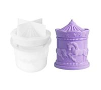 Carrusel de silicona para crear y decorar hogar fácilmente molde para hacer velas