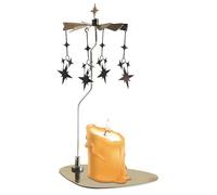 Carrusel giratorio de velas de acero inoxidable - Portavelas de metal giratorio | Aromaterapia Viento Titular de velas de té Twister de vela decorativa para fiesta de boda en el hogar 2023