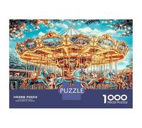 Carrusel Vintage 1000 Piezas - Set De Puzzle Alegría de Feria nostálgica Premium, Cartón Resistente - DIY Super Divertido para La Familia, Decoración Bonita, Regalo De Cumple Ideal - 70x50cm/1000pcs