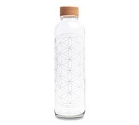 Carry Carrybottles - Botella de cristal (0,7 L, diseño de flor de la vida)