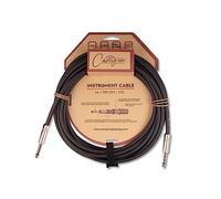 Carry-on - Cable de instrumento portátil (6 m (20 pies) (jack de ¼" recto para bajo/guitarra eléctrica, electroacústica, teclado, amplificador
