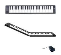 Carry-On Folding Piano 49 Touch Piano de escenario digital Black